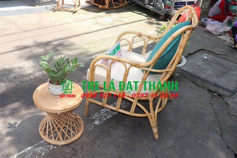 Bàn Ghế Song Mây - BGSM020
